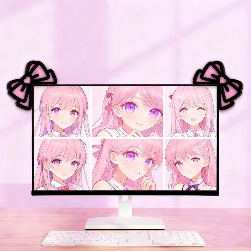 Office Technologies - 新しい 1/2 個木製ちょう結び PC アクセサリーかわいい 2D