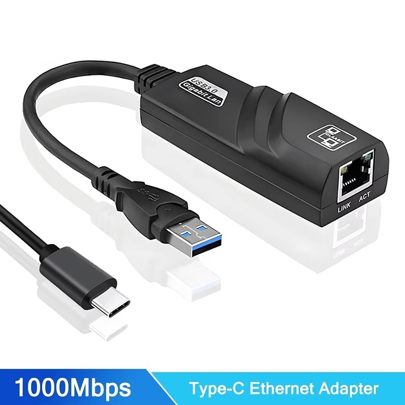 Power Over Ethernet - 10/100/1000Mbps対応、有線USB 3.0 Type-C - RJ45 LANイーサネットアダプター、RTL8153ネットワークカード、PC、MacBook、Windows
