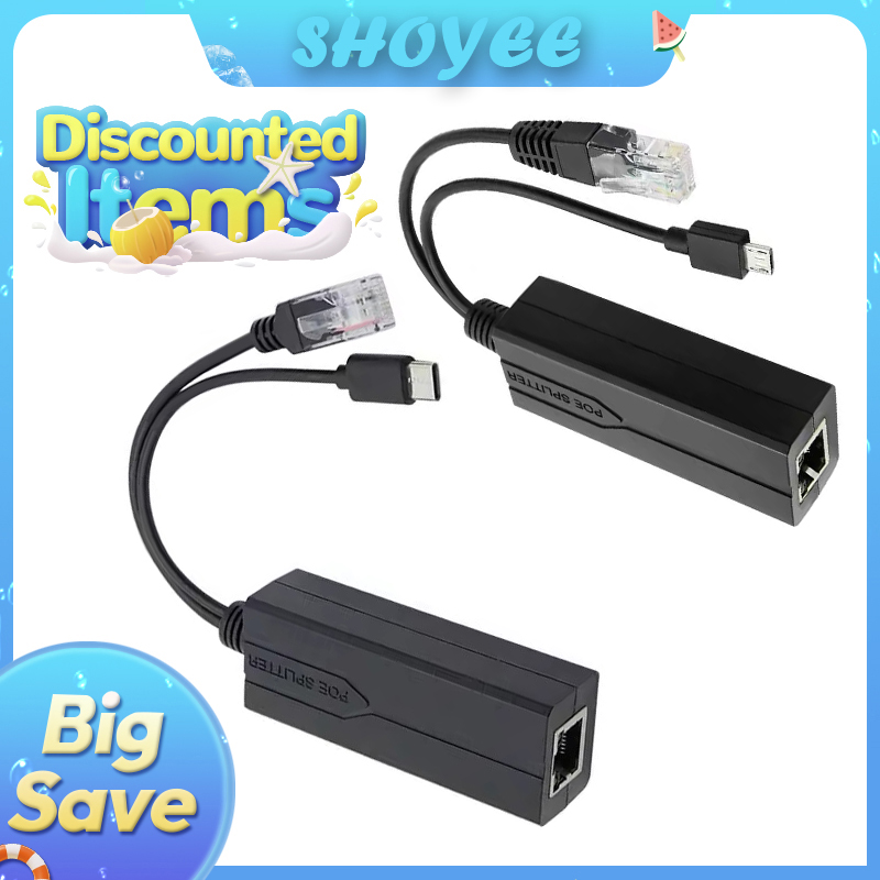 Power Over Ethernet - POE スプリッター 48V から 5V マイクロ