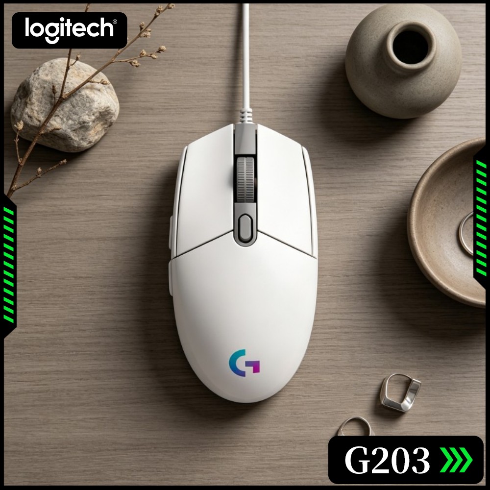 ロジクール G203 有線ゲーミングマウス 耐久性のある外装 - Logitech Mouse G203 のレビューと価格