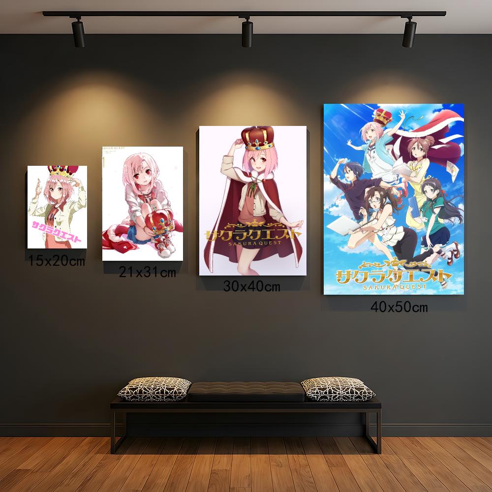 アニメ「S-Sakura Quest-T」ポスター、剥がして - Office Quest のレビューと価格