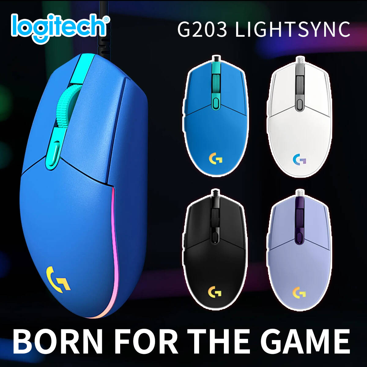 ロジクール G203 有線ゲーミングマウス、スナッピーボタン - Logitech Mouse G203 のレビューと価格