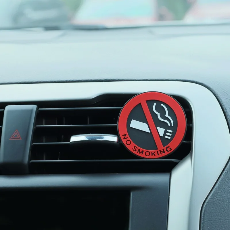 禁煙カーステッカー 赤色丸型ビニール警告サイン 自動車・バイ - Office Technologies のレビューと価格